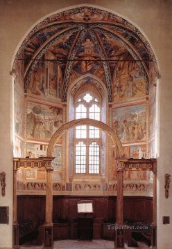 View of the main apsidal chapel Benozzo Gozzoli Oil Paintings